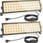 2 Luces LED enchufables aluminio garaje 3000K