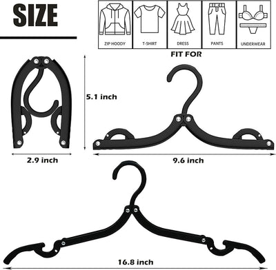 Perchas plegables plástico para viaje camping dormitorio