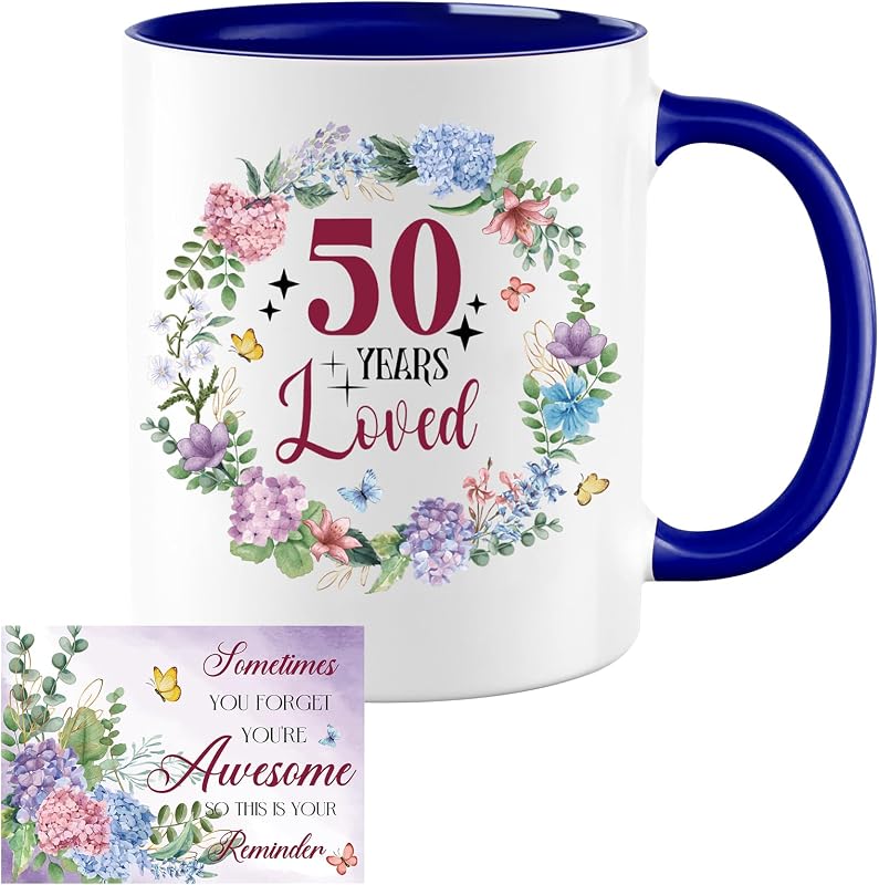 Taza cumpleaños 50 años mujer mamá abuela