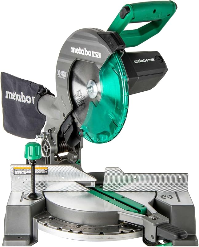 Sierra ingletadora Metabo HPT 10" 15A Xact con bisel 0-45°