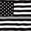 Bandera EE.UU. 3x5ft poliéster gris fina doble costura