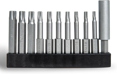 Juego 10 Pzas Puntas Torx T10-T40 Acero S2