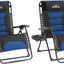Sillas salón Zero Gravity 2 Pzas reclinables negro/azul