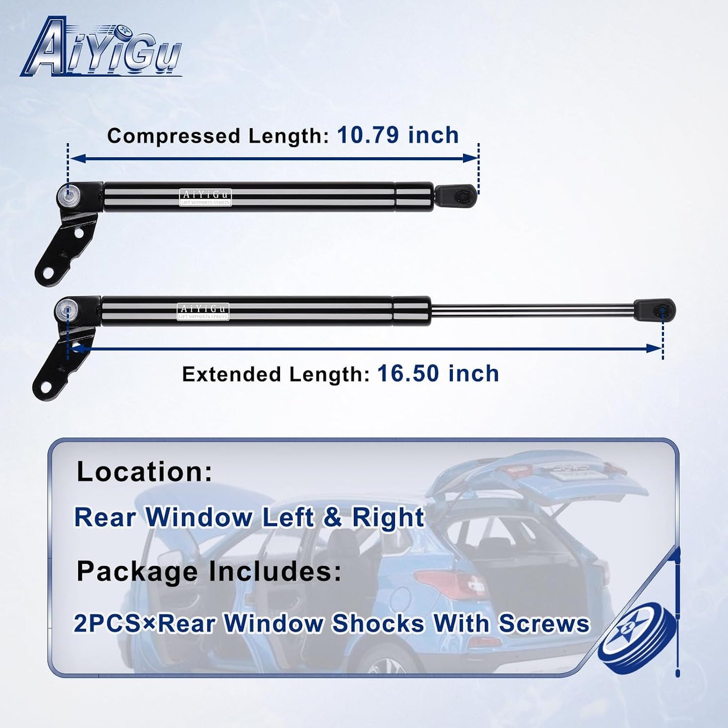 Amortiguadores vidrio trasero Celica TRD pack 2