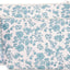 Bolsa maquillaje viaje con cremallera flor azul