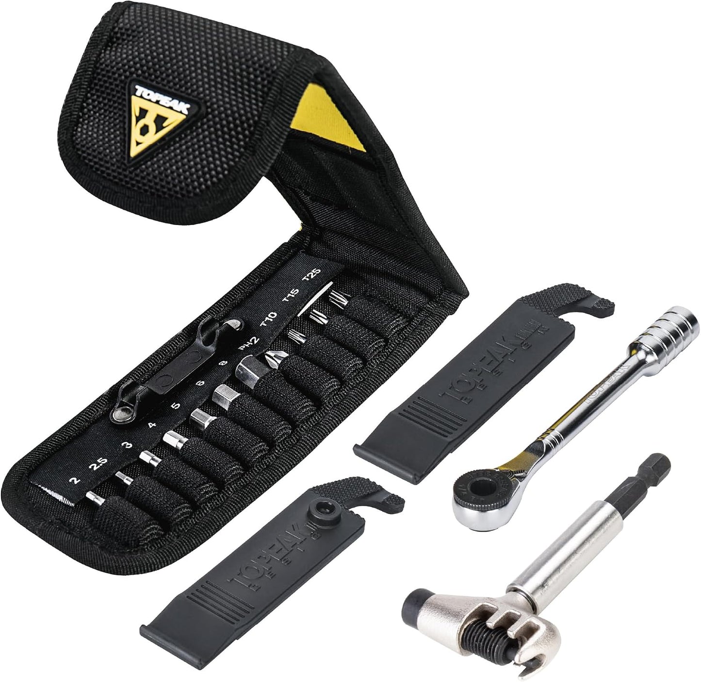 Set llaves de ratchet ligero con bits y bolsa