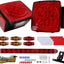 Kit Luces LED Traseras Remolque 2 Rojos 4 Ámbar 2.5"