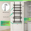 Organiz. despensa colgante 6 niveles metal resistente