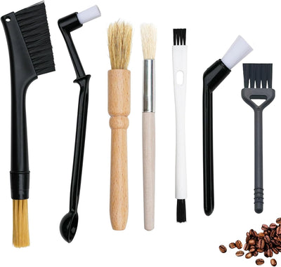 Juego de 7 cepillos de limpieza para máquina de café y molinillo