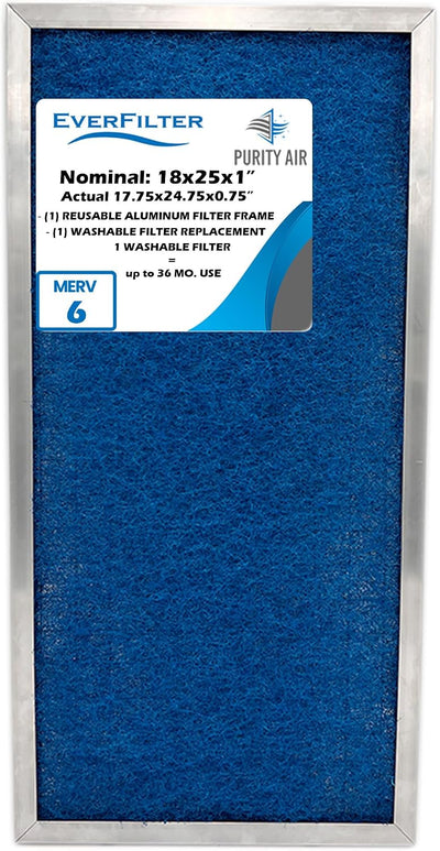 Filtro aire MERV 6 18x25pulg lavable