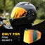 Visera escudo casco motocicleta Valiant II FF900 rojo