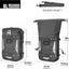 Bolsa sillín motocicleta expandible impermeable con correa
