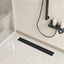 Drenaje ducha acero inox 304 negro 12" con patas ajustables