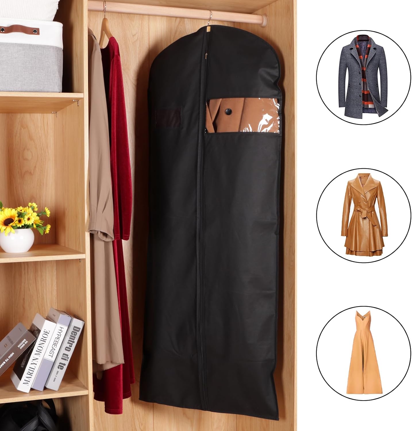 Bolsas vestir 60" para vestidos largos set 10