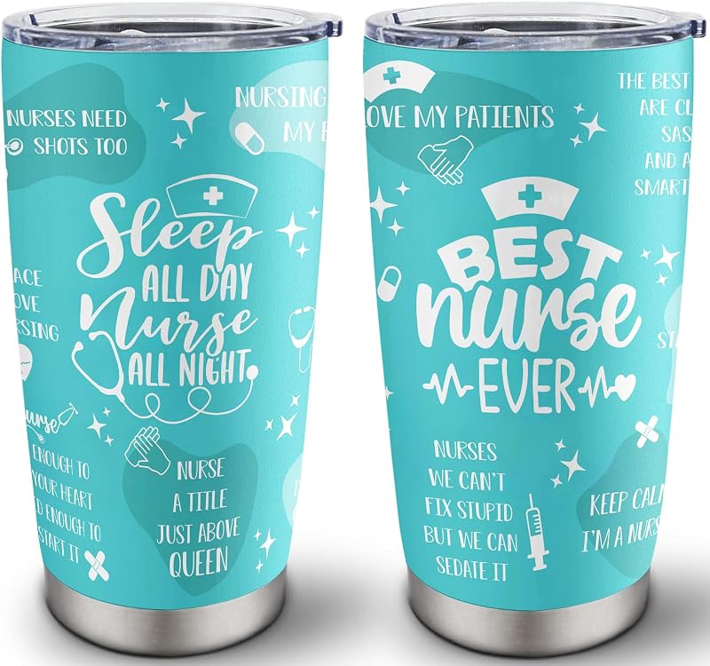 Vaso acero inox regalo enfermera graduación