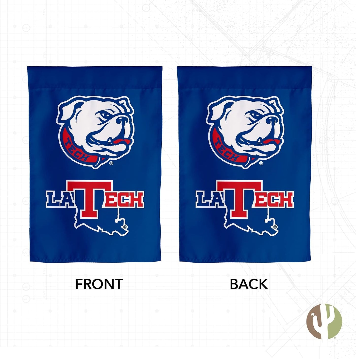Bandera LTU Bulldogs 19x12pulg para eventos al aire libre