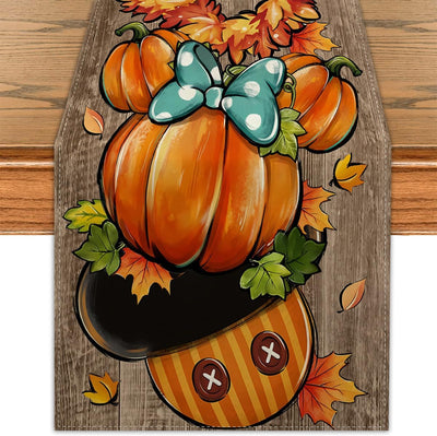 Camino mesa otoño 72pulg calabaza ratón decoración hogar