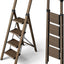 Escalera plegable 4 escalones aluminio antiderrap hogar