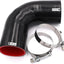 Acoplador codo 90 grados manguera silicona 3"