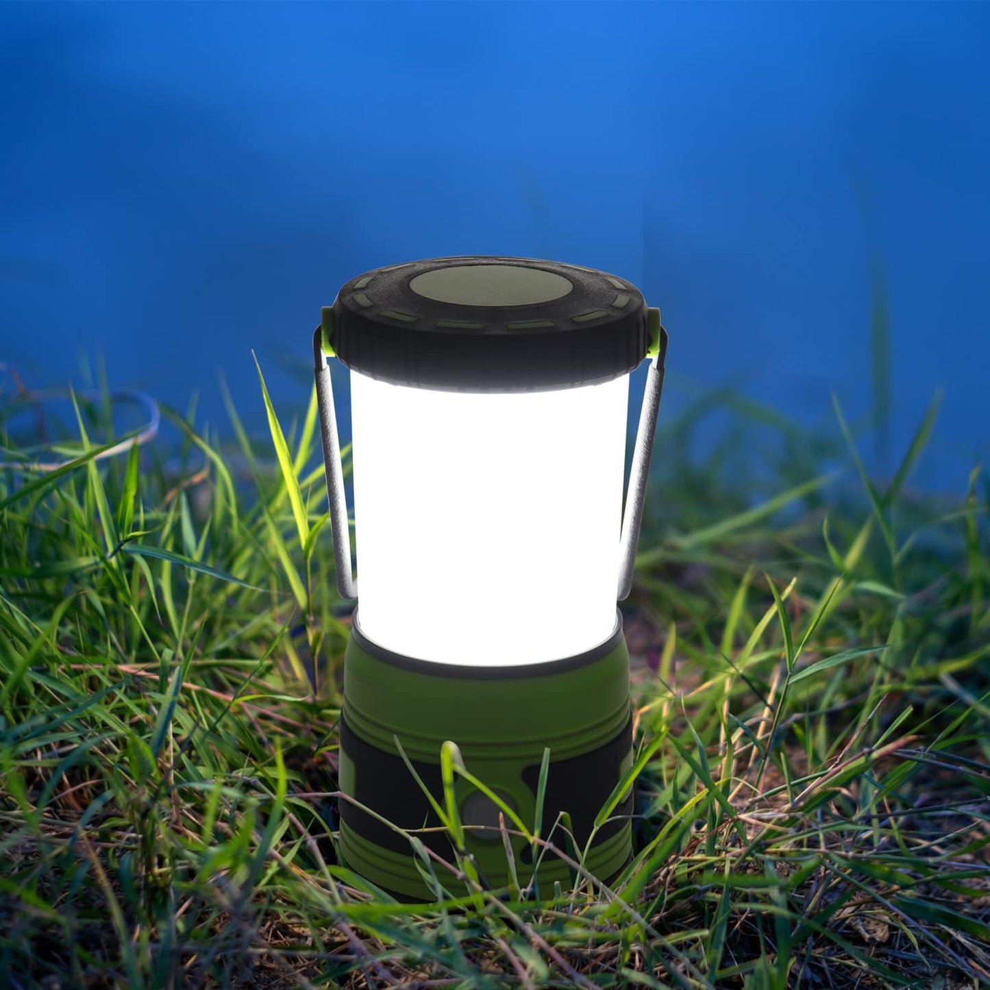 Lámpara LED campamento 1500lm 4 modos luz reflector regulable