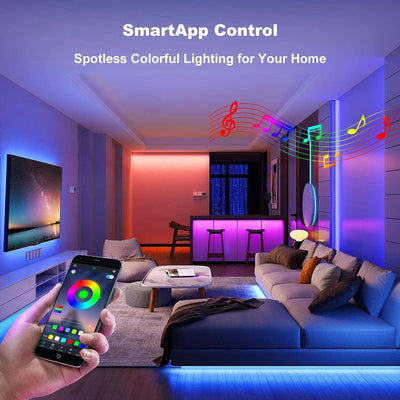 Tira luces LED Bluetooth 24V cambio color dormitorio cocina