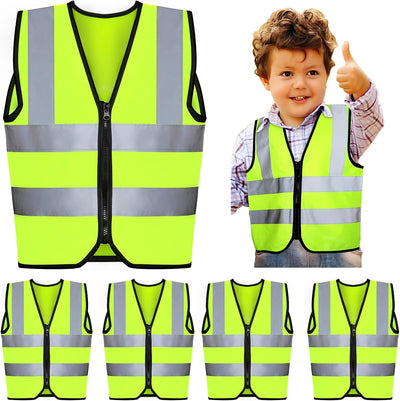 Chaleco seguridad niños reflectante 4 pzas
