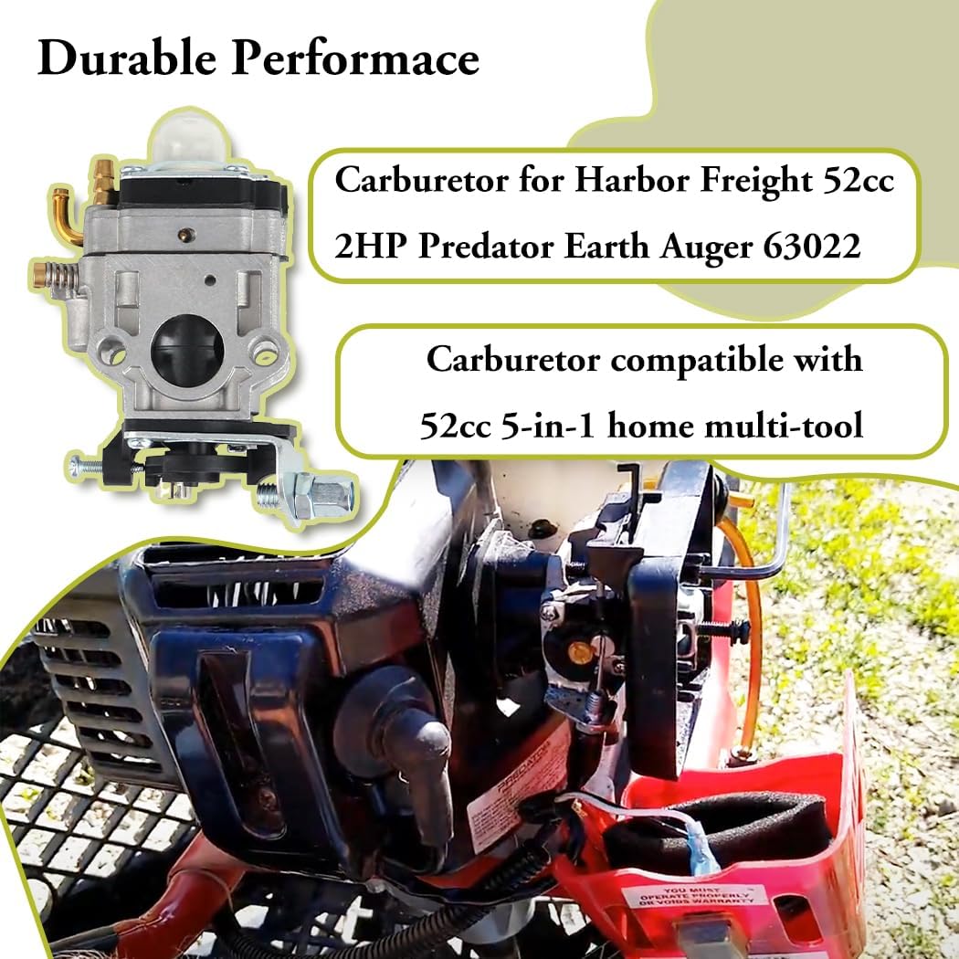Carburador 63022 para Earth Auger 52cc 2hp con kit
