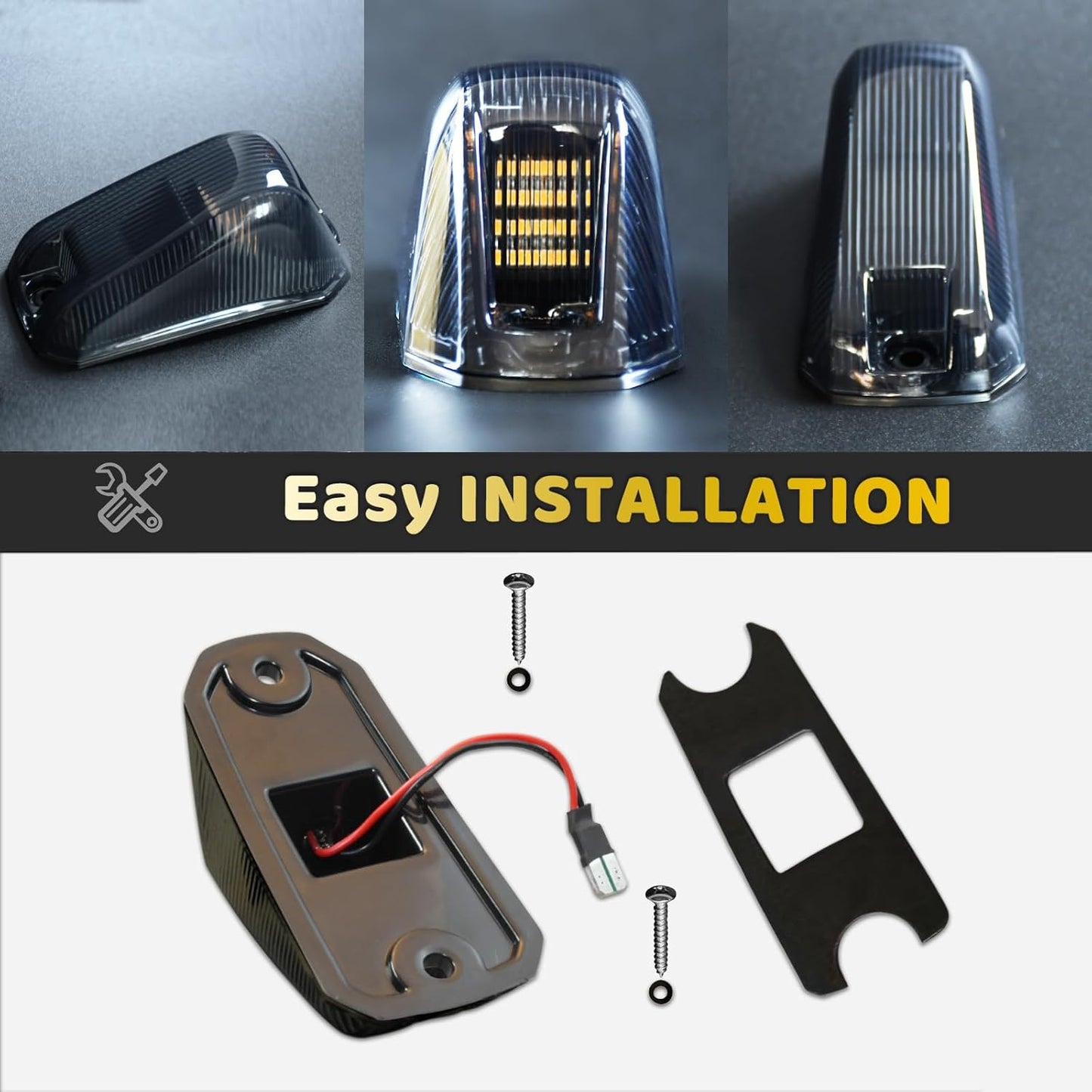Luces LED techo cabina RAM PROMASTER2023 lente ahumada IP67