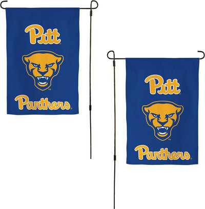 Bandera jardín Pitt Panthers 100% poliéster 12x20"