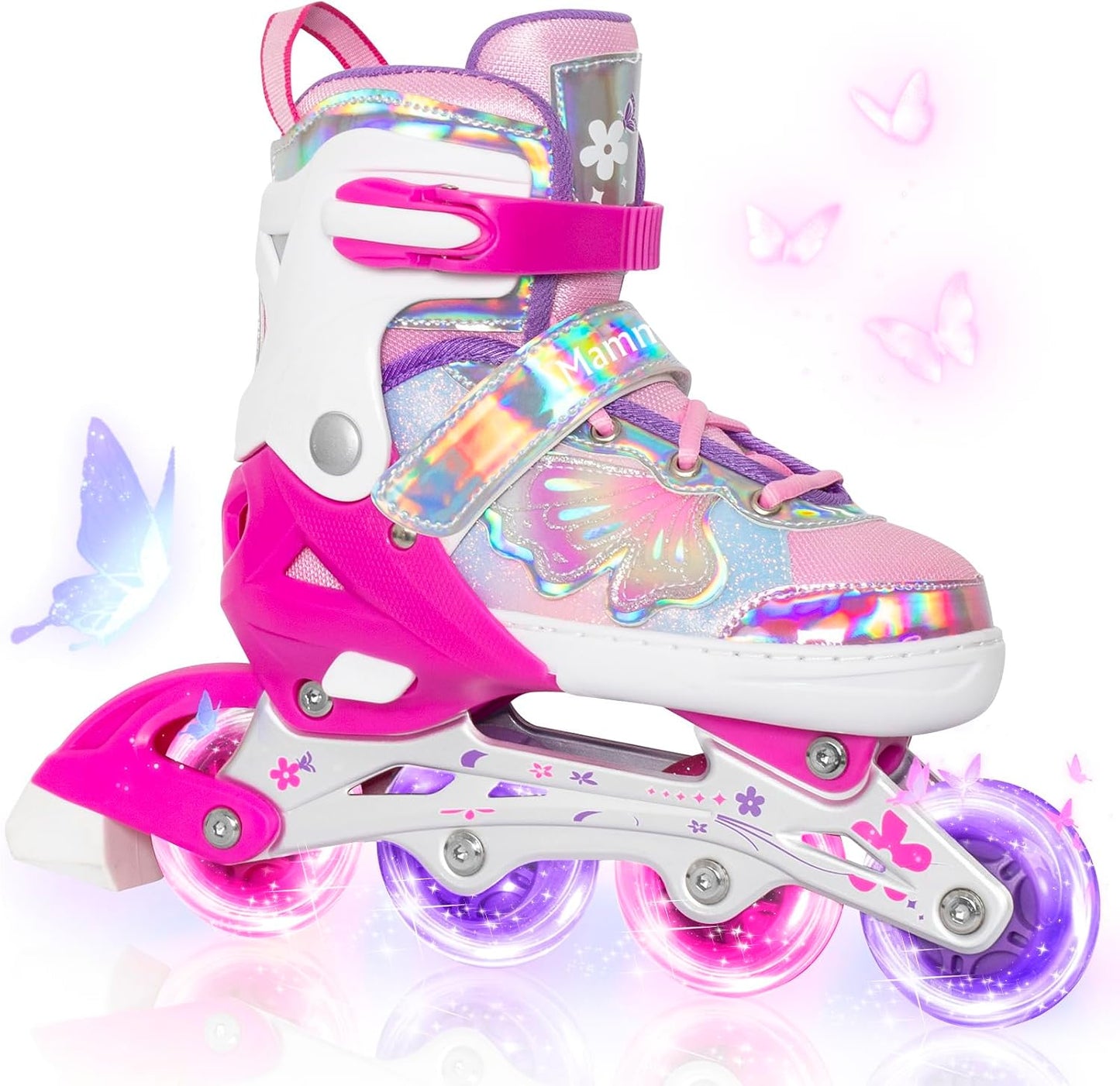 Patines en línea para niños ajustables con ruedas
