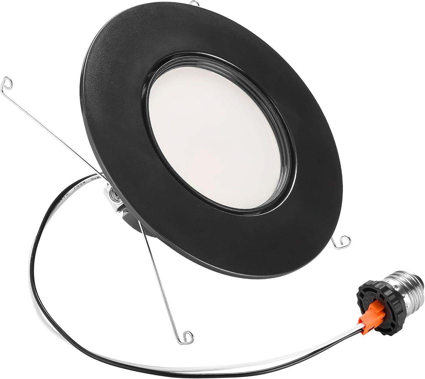 Luz LED giratoria 5-6pulg 1000lm 5 CCT regulable borde negro