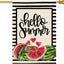 Bandera sandía doble cara hello summer 28x40pulg jardín