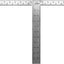 Cuadrado profesional acero 8x12pulg plateado set 2