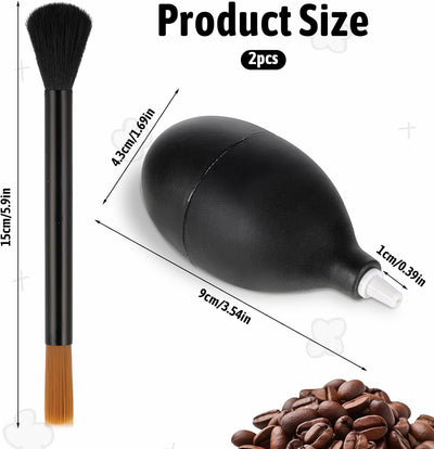 Cepillo para limpieza de molinillo de café y máquina de espresso