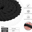 Cuerda algodón 1/2" x50pies 3hebras negra gruesa