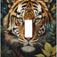 Cubiertas decorativas interruptor arte tigre placa pared