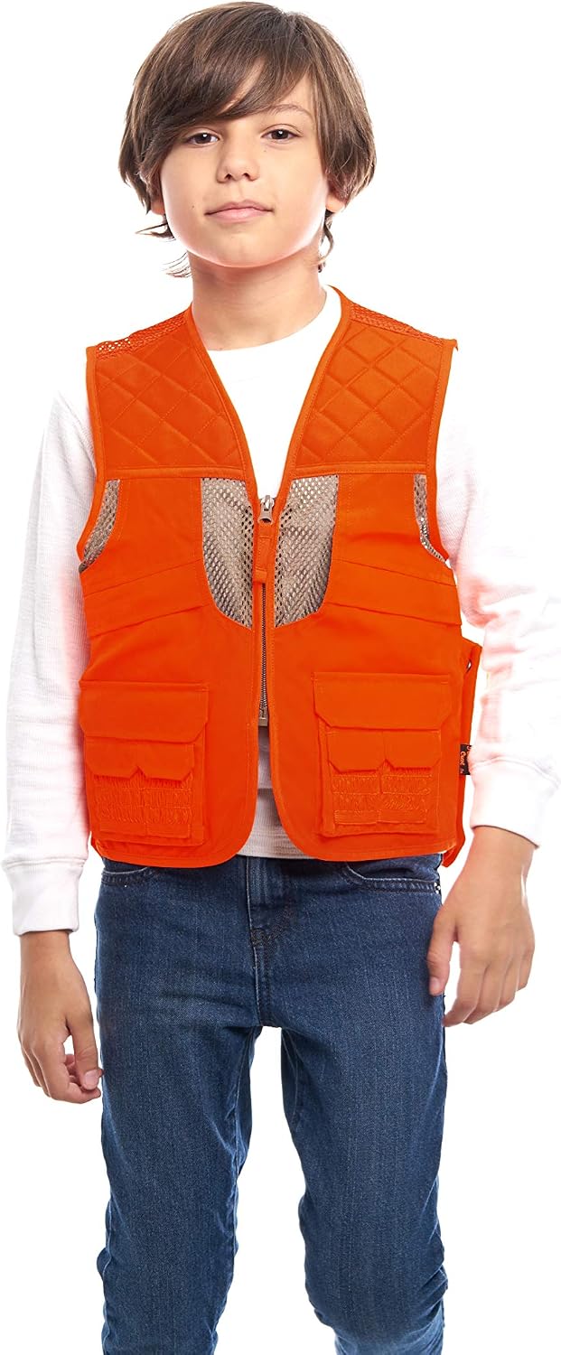 Chaleco seguridad naranja para niños alta visibilidad