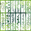 12 Plantillas Hojas Vid Reutilizables para Pintar y Decorar