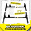 Base soporte tiroteo forma H ajustable exterior