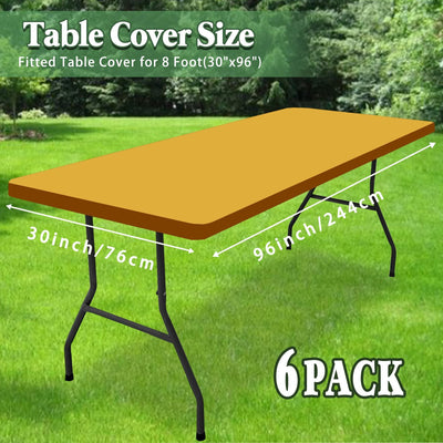 6 Manteles Picnic 8ft Exteriores Elásticos Impermeables