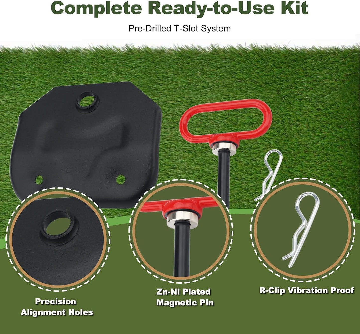 Kit enganche remolque magnético placa universal