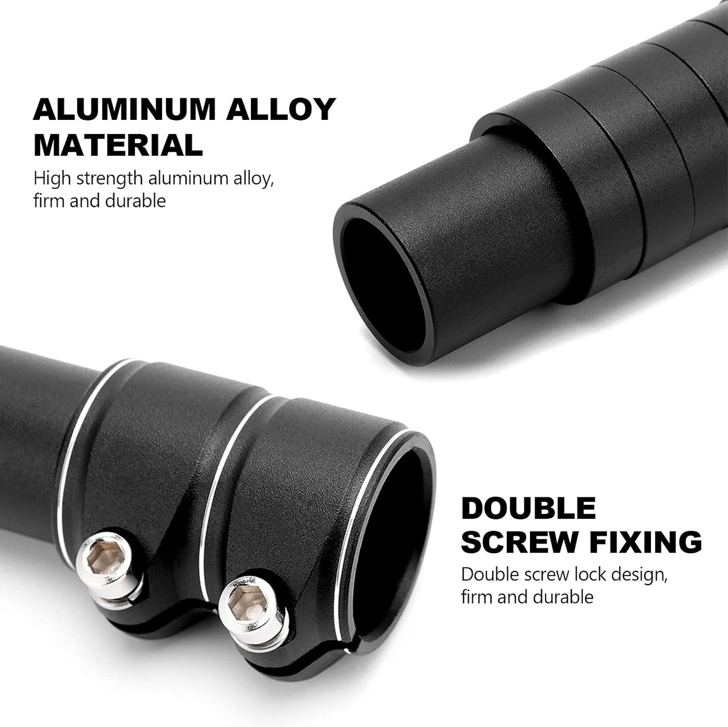 Extensor manillar bicicleta MTB aluminio 28.6mm negro