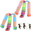 Cuerda saltar ajustable mango madera para niños fitness