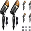 Foco paisaje LED 12V aluminio negro impermeable