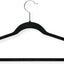20 Pzas Perchas Terciopelo Antiderrap Negro