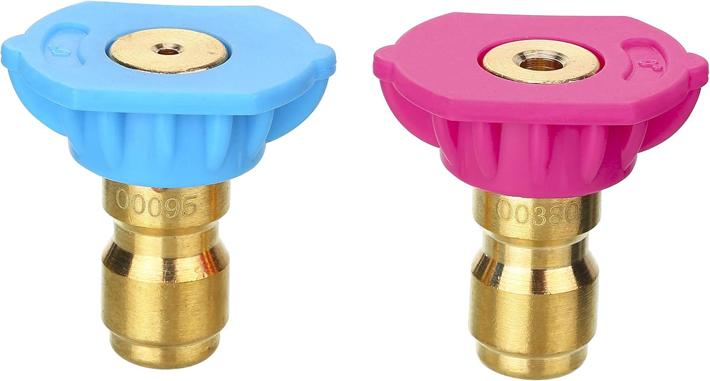 Puntas boquilla conexión rápida lavadora 1/4" 4000PSI pack 2