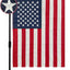Bandera jardín americana 12x18" con soporte resistente