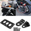 Soporte matrícula lateral para Harley Bobber Negro