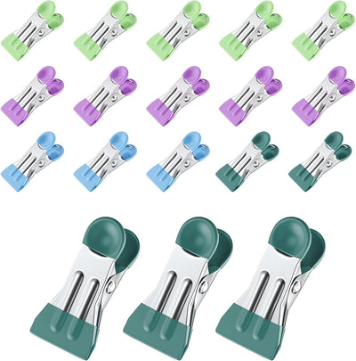 Clips para ropa, chips y alimentos 20 pzas 2.17pulg