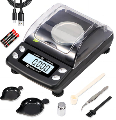 Báscula digital mg para joyas, oro, polvo con USB y batería